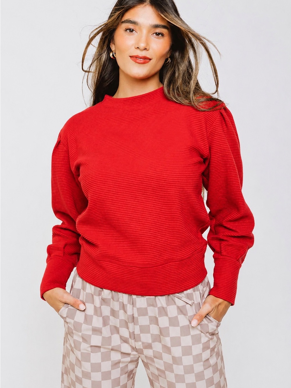 Albion Fit Red Atlas Sweatshirt - Size XS